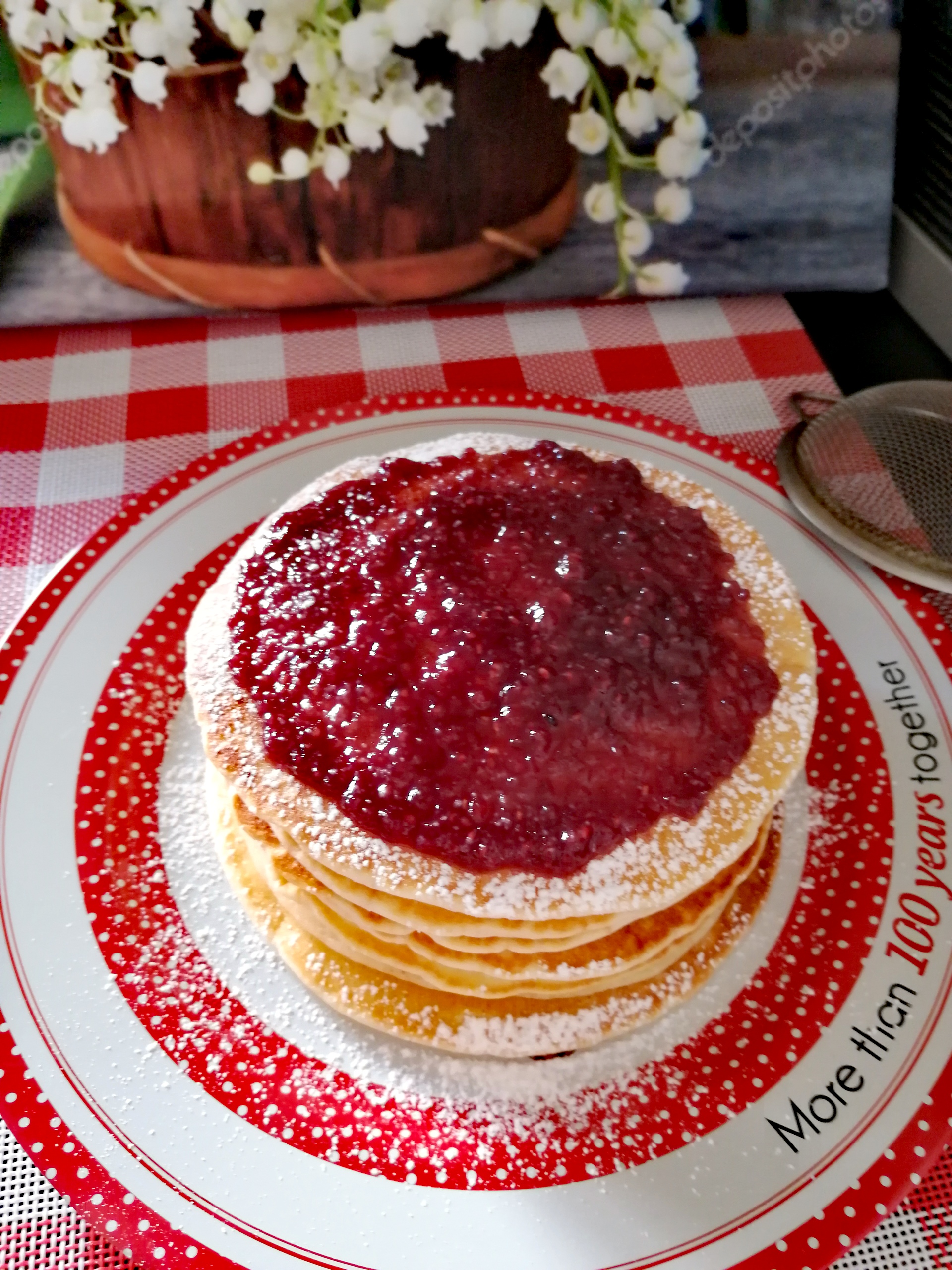 Desert pancakes fara gluten