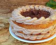 Desert tort cu blat de vanilie si crema de ciocolata-18