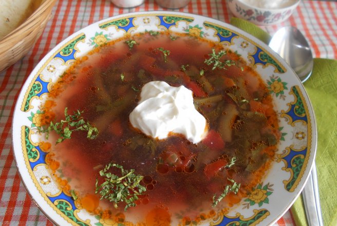 Ciorba de fasole verde cu loboda