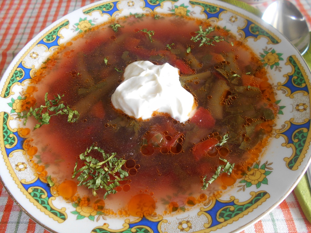 Ciorba de fasole verde cu loboda