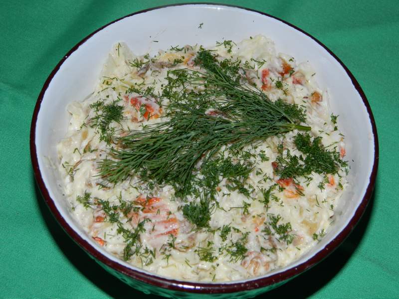 Salata de cartofi cu ardei copt