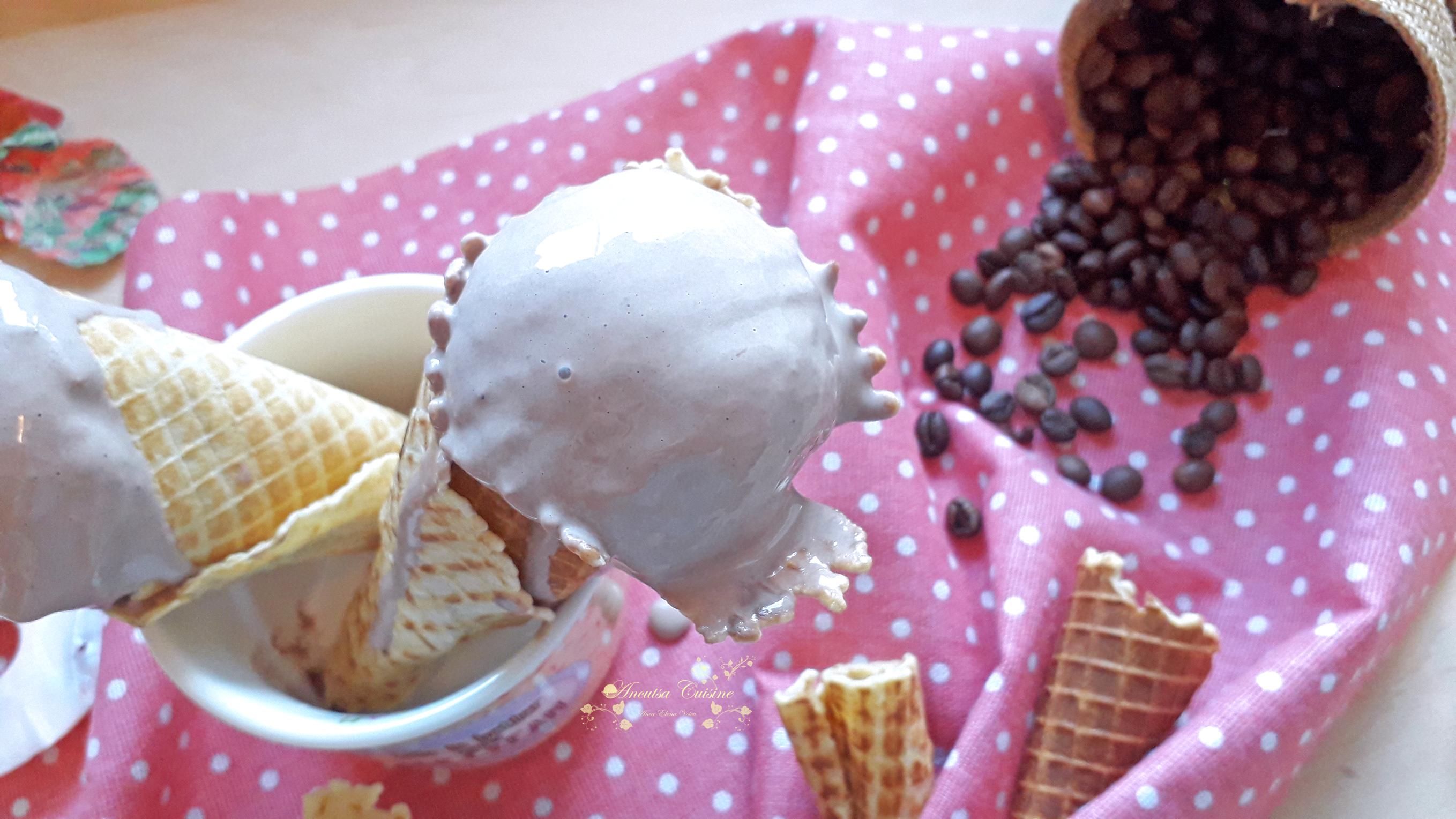 Desert inghetata cu rom, cacao si cafea