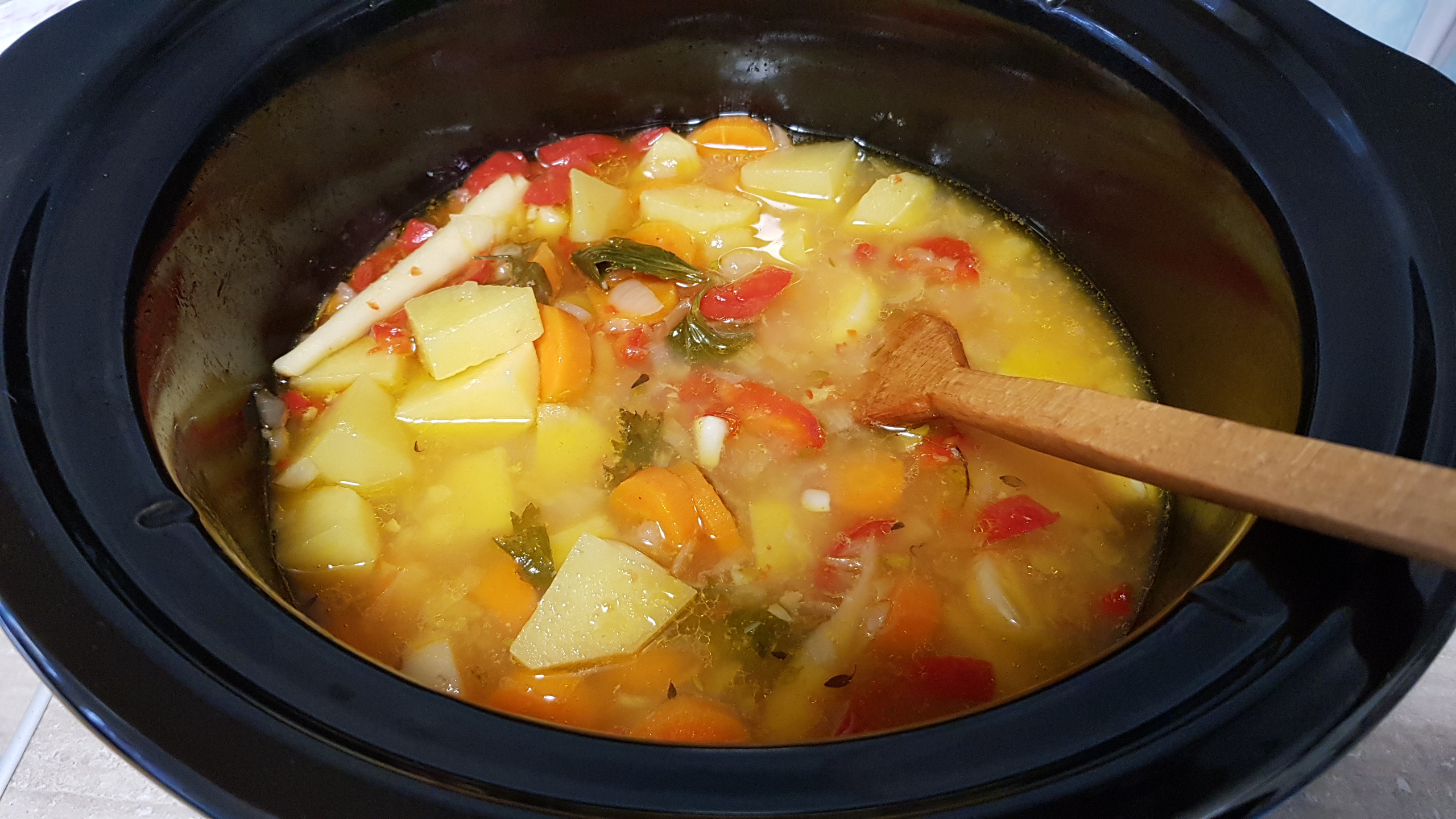 Supa crema de legume la slow cooker Crock Pot