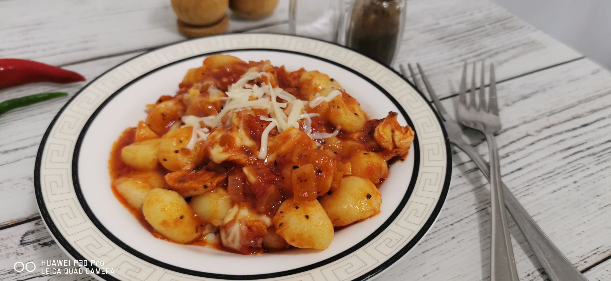 Gnocchi cu piept de pui