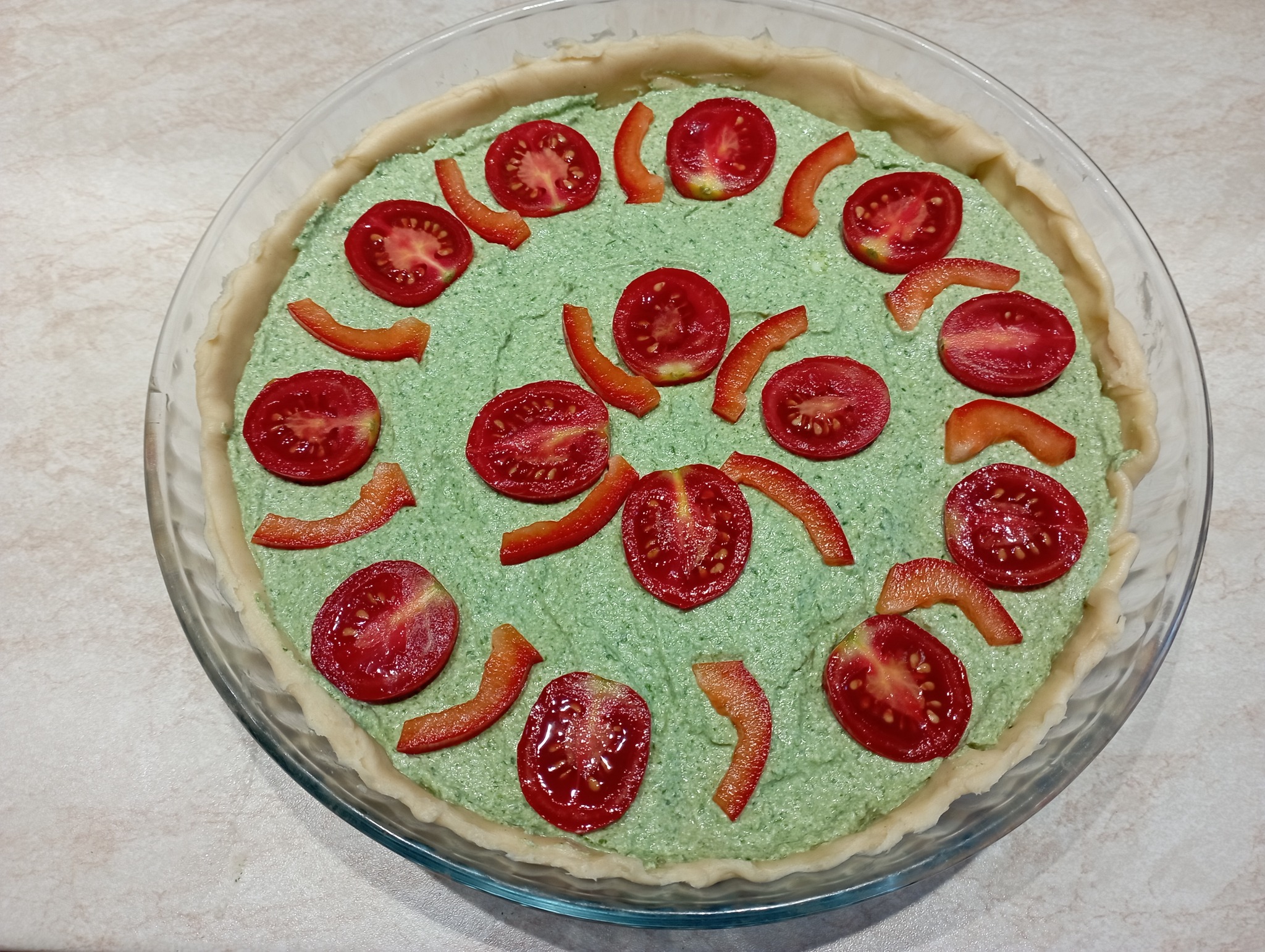 Reteta de tarta cu branza si oua de prepelita