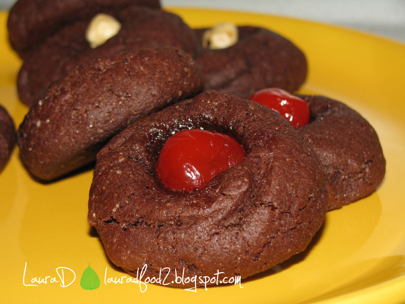 Thumbprint chocolate cookies