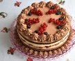 Tort cu visine, ciocolata si crema de piersici - Desertul festiv si delicios-29