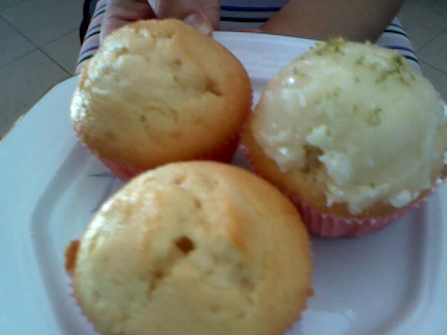 Muffins de vanilie.