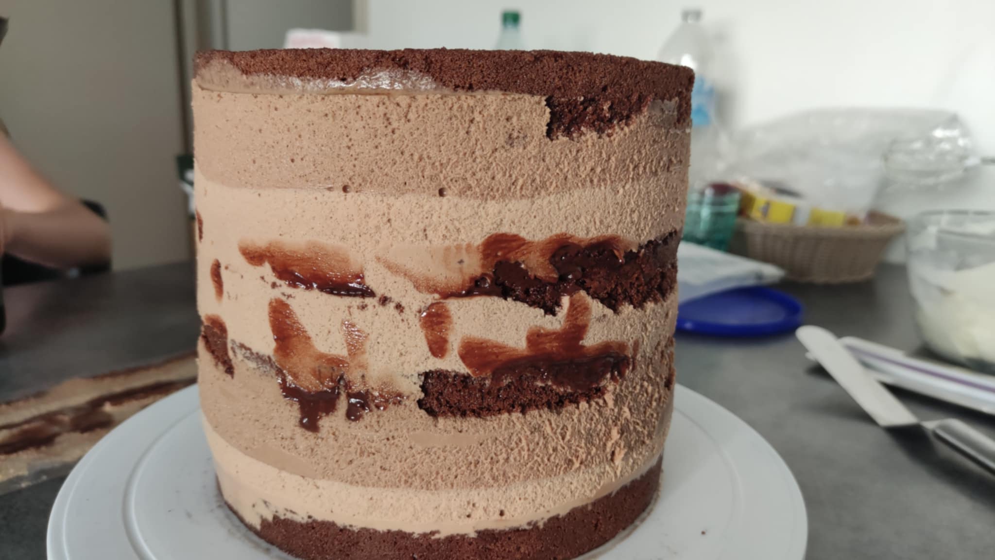 Tort cu lichior, cafea si jeleu de afine - Reteta delicioasa