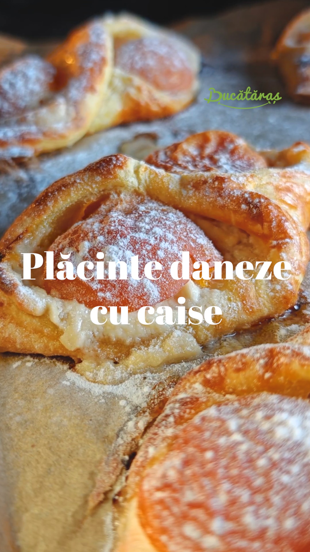 Plăcinte daneze cu caise - Rețeta rapidă și gustoasă