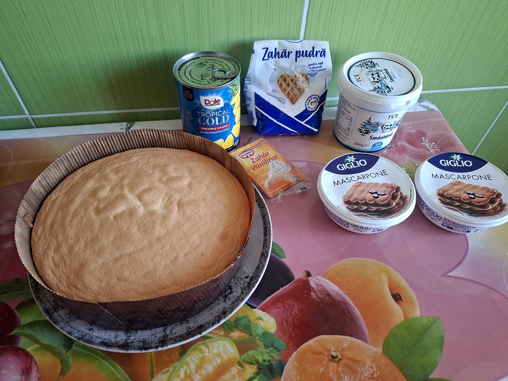 Tort Pina Colada (cu ananas)