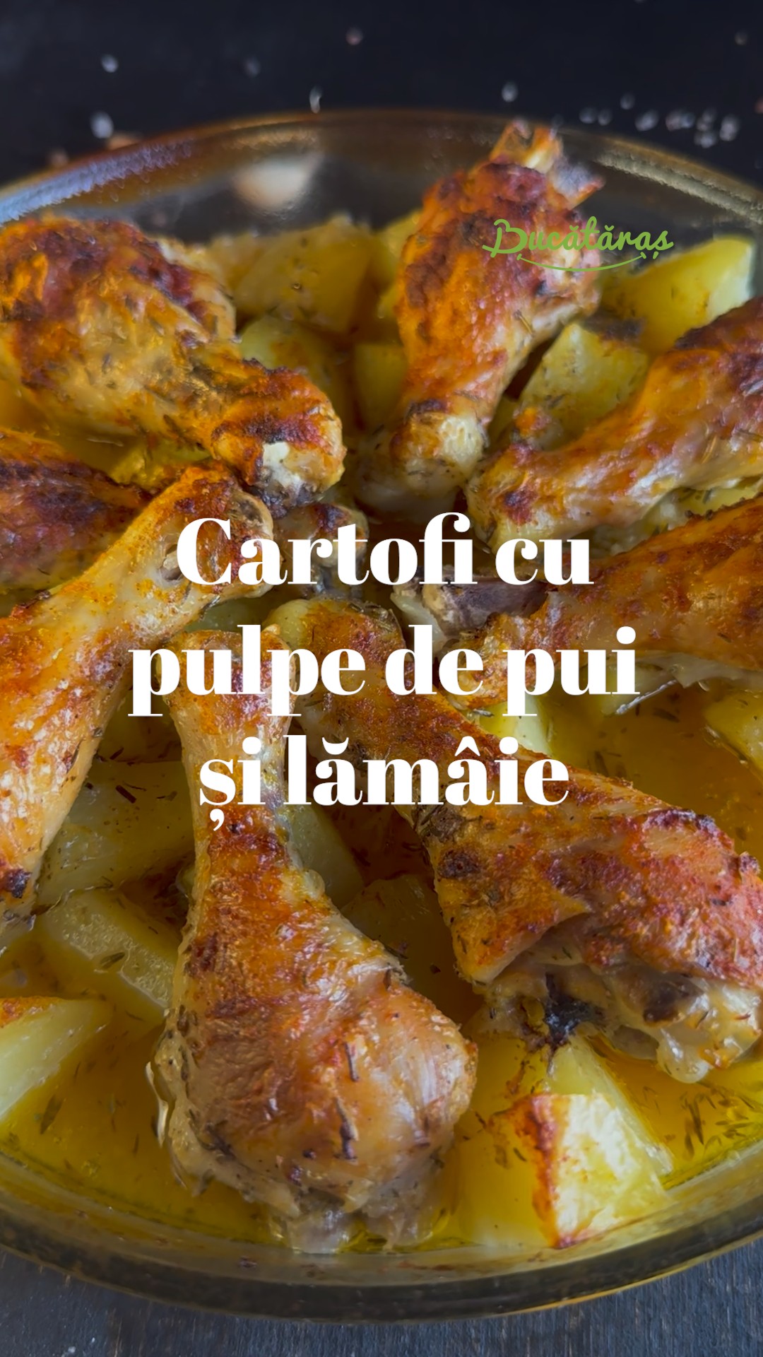 Pui cu lămâie și cartofi la cuptor - Fraged, aromat și ușor de făcut