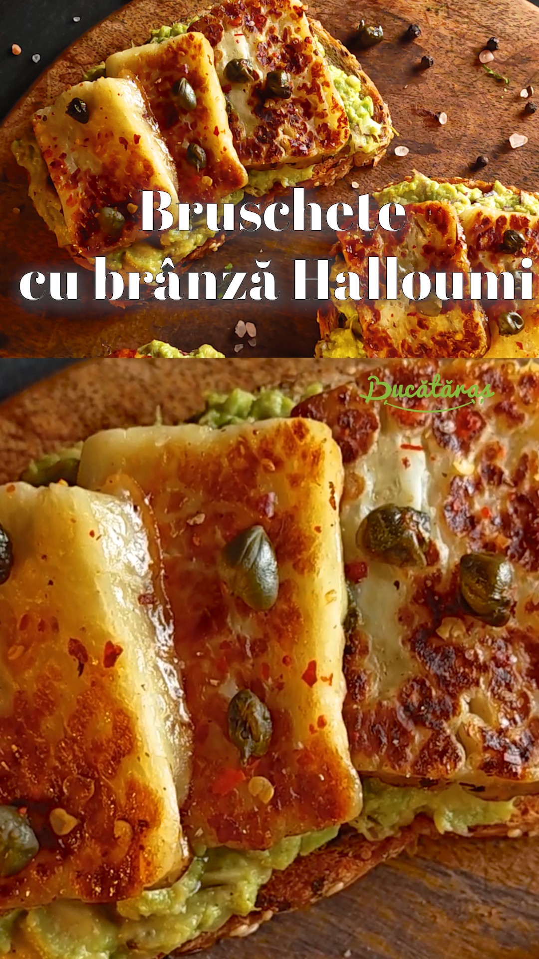 Bruschete cu brânză halloumi - Delicioase și ușor de făcut