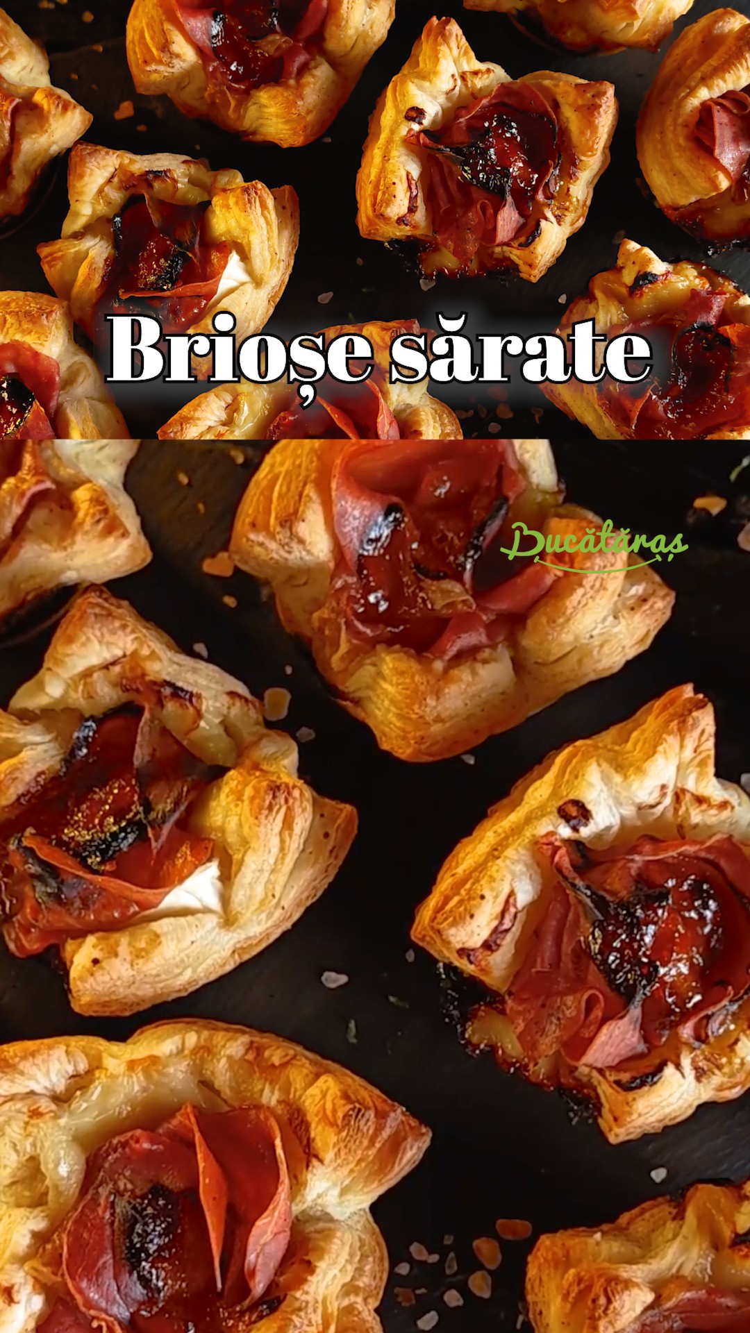 Coșulețe cu Camembert și prosciutto – aperitiv rapid și delicios