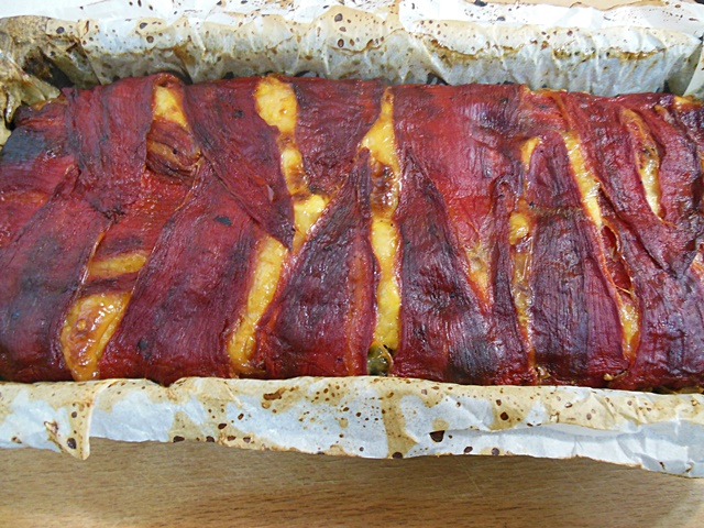 Chec cu pui si ardei kapia copti - Reteta gustoasa de aperitiv