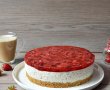 Cheesecake cu capsuni si banane, fara coacere-1